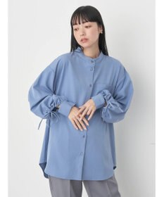 earth music&ecology リボンポイントシャツチュニック