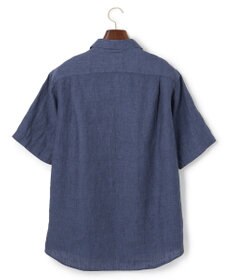 J.PRESS MEN オープンカラーリネンパッチシャツ