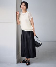 ANY 【ウエストゴム/2WAY】ドロストスカート