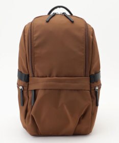 ICB 【人気のため新色追加・A4サイズ収納可・撥水】８ポケットナイロンリュック キャメル系