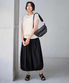 ANY 【ウエストゴム/2WAY】ドロストスカート