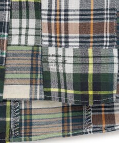J.PRESS MEN 【WEB・一部店舗限定】マドラスチェックパッチワークシャツ