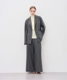 uncrave TRツイル ワイドトラウザー