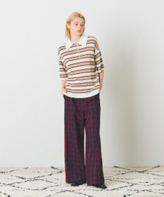 GRACE CONTINENTAL ボーダーニットトップ