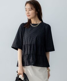 組曲 S エンブロイダリーレースフリル ブラウス