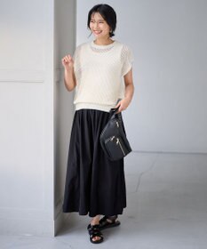 ANY 【ウエストゴム/2WAY】ドロストスカート