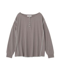 AMERICAN HOLIC 【選べる丈】ヘンリーネックワッフルメロープルオーバー