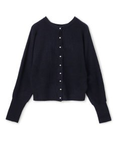 UNFILO 【前後着用 可能】ふわふわニット 2WAY パールボタンカーディガン