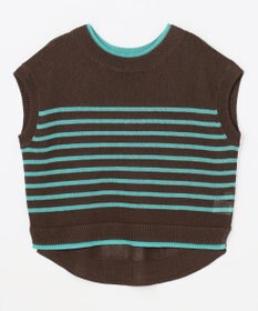 ANY L ラミータッチフレンチスリーブニット