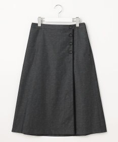 J.PRESS LADIES 【洗える・吸水速乾・接触冷感】リネンツイル スカート