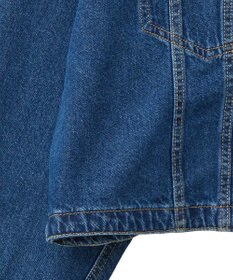 earth music&ecology ノーカラーデニムジャケット