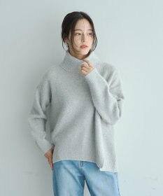 YECCA VECCA スリットタートルネックニット