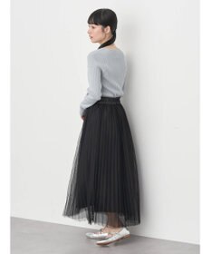 earth music&ecology ランダムリブパールニットプルオーバー