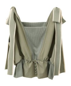 Green Parks ・ｓｗｉｎｇ　ｂｙ　ショルダーリボンノースリーブ