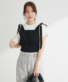 Green Parks ・ｓｗｉｎｇ　ｂｙ　ショルダーリボンノースリーブ