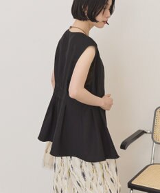 AMERICAN HOLIC 【イージーケア】リネンライクペプラムベスト