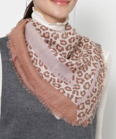 MOONBAT FURLA(フルラ）レオパードウールスカーフ 80×80㎝