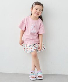 ANY KIDS 【綿100%】ドロップショルダー アニマルプリントTシャツ
