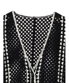 AMERICAN HOLIC クロシェ半袖カーディガン