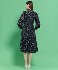 TOCCA 【八木アリサさん着用】【消臭】PROMISE RIBBON ROSETTE ドット柄ドレス