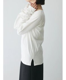 Green Parks AnriettMusee シャーリングスリーブＴシャツ＋レースキャミソールＳＥＴ