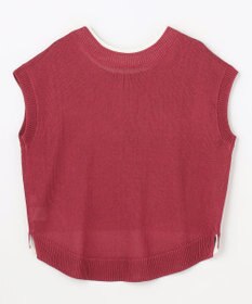 ANY L ラミータッチフレンチスリーブニット
