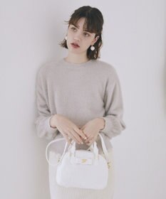 Maison de FLEUR 【限定カラーあり】フェイクファーラウンドバッグ