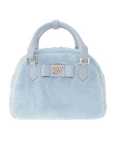 Maison de FLEUR 【限定カラーあり】フェイクファーラウンドバッグ