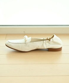 nouvelleRobe Oū 【本革・高反発】Pearl loafers スクエアトゥパルビットローファー