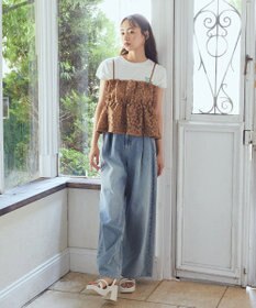 earth music&ecology タックホックデニムパンツ