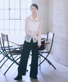 earth music&ecology タックホックデニムパンツ