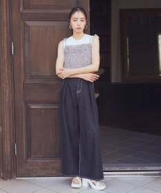 earth music&ecology タックホックデニムパンツ