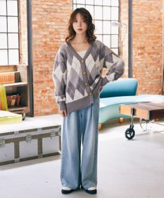 earth music&ecology タックホックデニムパンツ