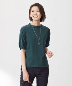 J.PRESS LADIES プレーティングジャージー ペプラム カットソー