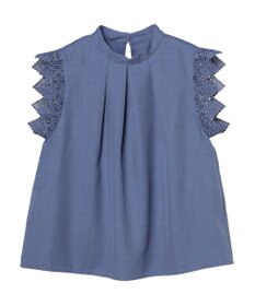 Green Parks ・ＥＬＥＮＣＡＲＥ　ＤＵＥ　リネンライクレースブラウス