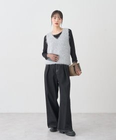 earth music&ecology タックホックデニムパンツ