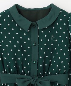 組曲 KIDS 【150-160cm】パリジェンヌドット ワンピース