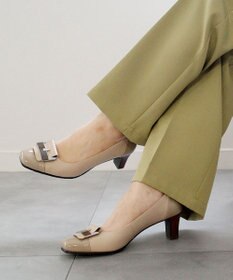 Pointer 日本製 本革スクエアトゥパンプス