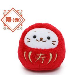 Mother garden しろたん だるま マスコット 《寿赤だるま》 8cm 単品