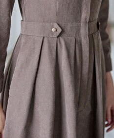 Tiaclasse 【新色追加・洗える】ピーチスキンバンドカラーワンピース