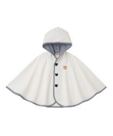 MIKI HOUSE HOT BISCUITS 【70-90cm】 パイル素材おでかけポンチョ