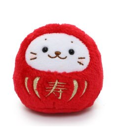 Mother garden しろたん だるま マスコット 《寿赤だるま》 8cm 単品