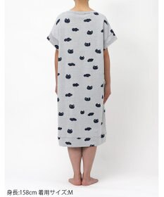 tsumori chisato SLEEP ツモリチサト ワンピース 綿100%(本体) ジャカード 4分袖 ロング丈 レディース UNX105/ワコール