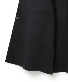 ICB ウールリバー ストール付きノーカラーコート