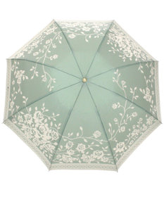 槇田商店 Kirie バラ セイジグリーン 折りたたみ傘