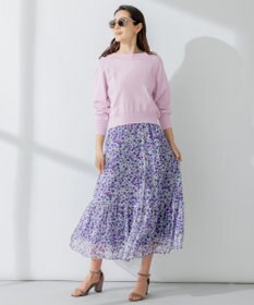 組曲 S 【パールボタン付】ブーケカラーリラクシー ニット