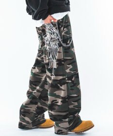 WEGO 【ユニセックス着用ITEM】ライトスウェットフェザーモチーフパンツ