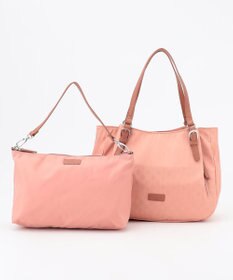 Y'SACCS ポーチ付きドットジャカードトート