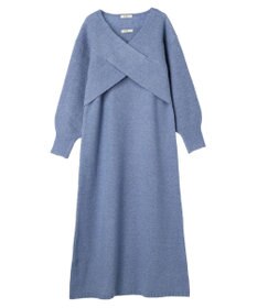 earth music&ecology Ｓｅｔ２点クロスニット＋ノースリーブニットワンピース