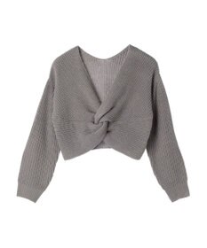 earth music&ecology ツイストデザインニット